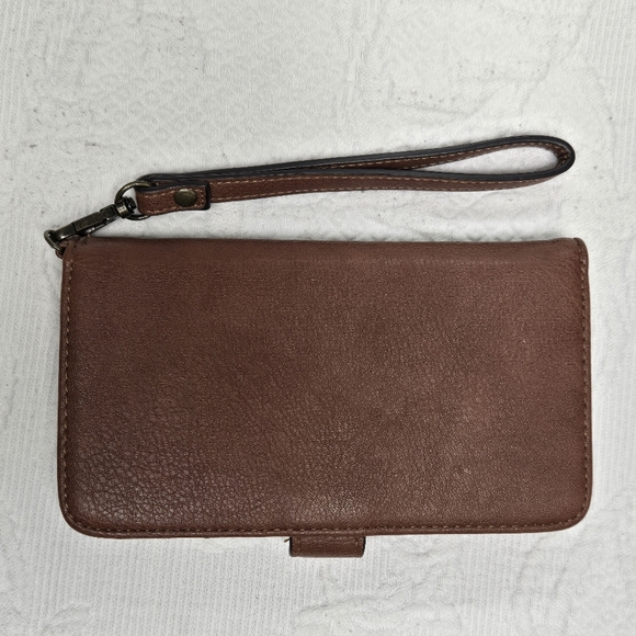 CatchFly Studio Embroidered Studded Wristlet Wallet Purse Clutch Western - Picture 3 of 4